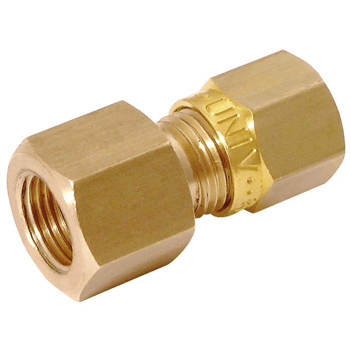 Wade 1/2" BSPP Female X 12MM OD Female Stud Coupling WADE-MC112/322 - FluidAirFittings