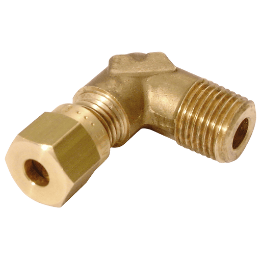 Wade 1/4" BSPT Male X 6MM OD Male Stud Elbow WADE-ME106/163 - FluidAirFittings
