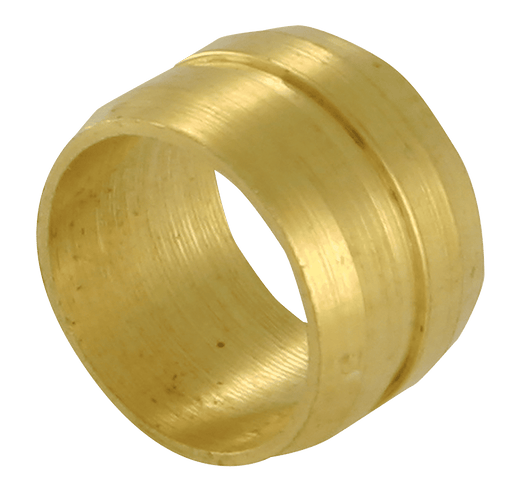 Wade 15MM OD Brass Compression Ring WADE-MUR115 - FluidAirFittings