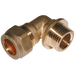 1/4" BSPT Male x 8mm OD Elbow EPS-CFME-8-14 - FluidAirFittings