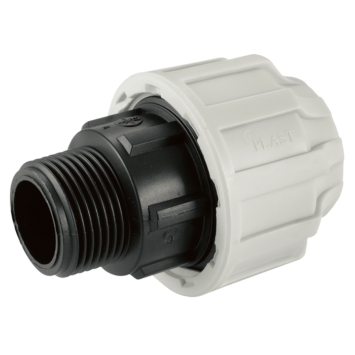 FT Pro 1.1/4" BSPT Male X 50MM OD Male Adaptor PE-704.049 - FluidAirFittings