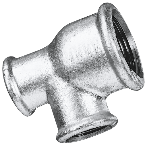 FT Pro - MI130-1A 1X1/2X1/2 Unequal Tee 90 Galvanised - FluidAirFittings