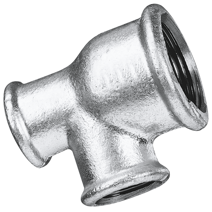 FT Pro - MI130-1A 1X1/2X1/2 Unequal Tee 90 Galvanised - FluidAirFittings