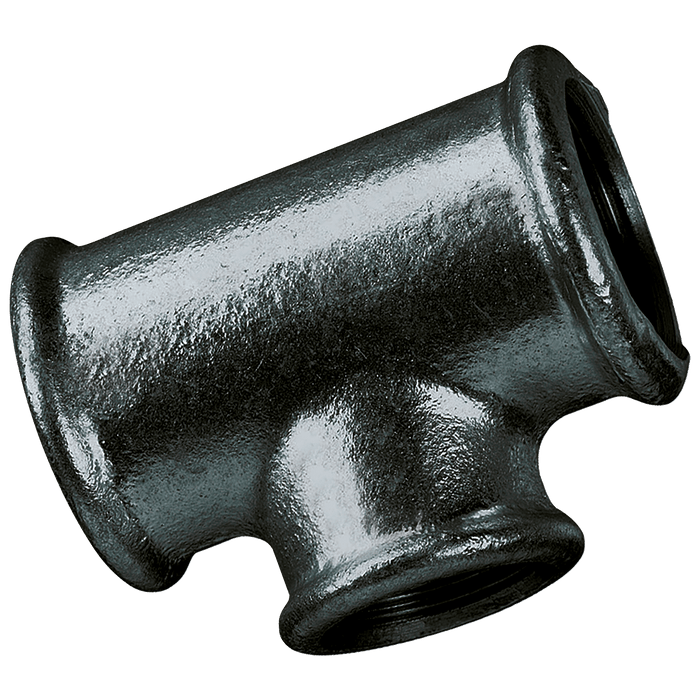 FT Pro - MI130-34-14N 3/4X1/4X3/4BSP Unequal Tee 90 Black - FluidAirFittings