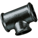 FT Pro - MI130-2-12N 2X1/2X2 BSP Unequal Tee 90 Black - FluidAirFittings