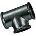 FT Pro - MI130-12N 1/2"BSP F90 Equal Tee Black - FluidAirFittings