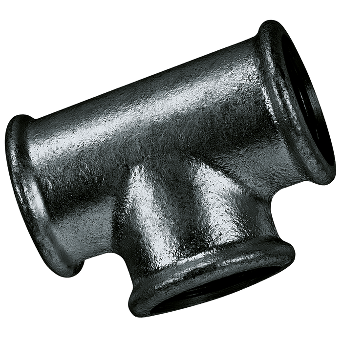 FT Pro - MI130-1N 1"BSP F90 Equal Tee Black - FluidAirFittings