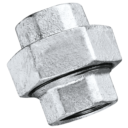 FT Pro - MI340-3 3" BSPP/BSPP Fem/Fem Equal Union Galvanised - FluidAirFittings