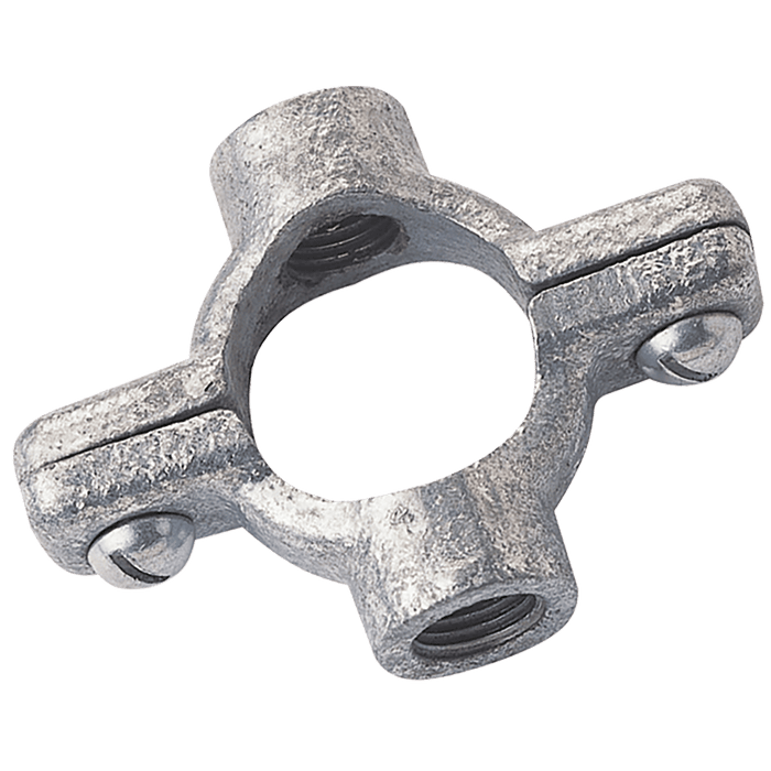 FT Pro 1.1/2 (40MM) Double Galvanised M10 Tapping Pipe Ring MIDTP112 - FluidAirFittings