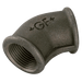 GF 1.1/2" BSP Female Equal 45° Elbow Black GF120 GF120-112N - FluidAirFittings