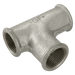 GF 3/4" X 1/2" X 1/2" BSPP Pitcher Tee Galvanised GF131G GF131-34-12-12 - FluidAirFittings