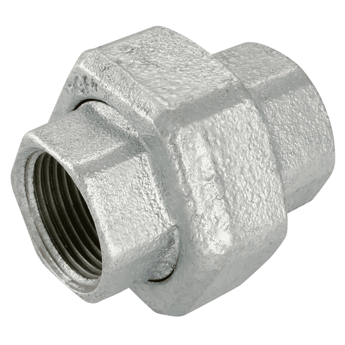GF 1" BSPP Female Mac Union Galvanised GF346G GF346-1 - FluidAirFittings