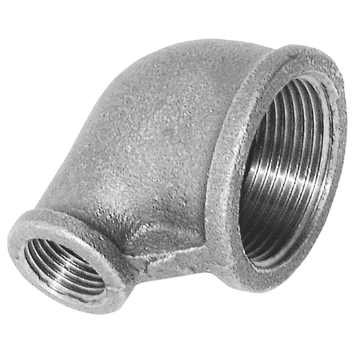 Crane 1.1/2"X1" BSPT Fem/REDU Elbow Galvanised C151-112-1 - FluidAirFittings