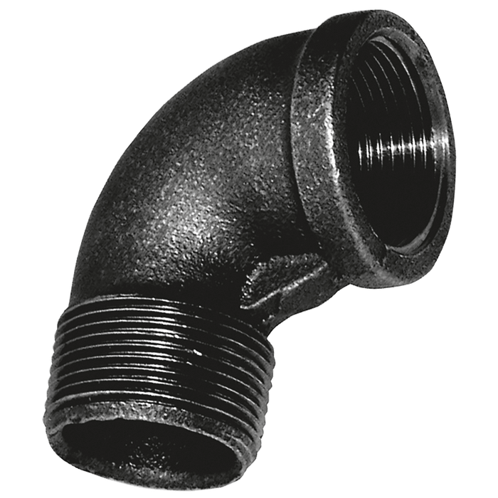 Crane 3/4" X 1/2" BSPT M/Fem Elbow FIG152 Black C152-34-12N - FluidAirFittings