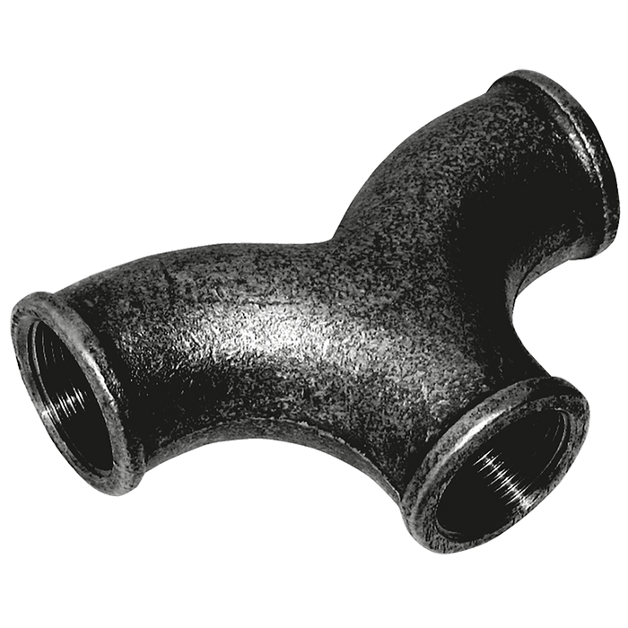 Crane 1.1/2" BSPT Female Twin Elbow FIG197 Black C197-112N - FluidAirFittings