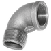 Crane 1" BSPT M/Fem Elbow FIG152 Galvanised C152-1 - FluidAirFittings