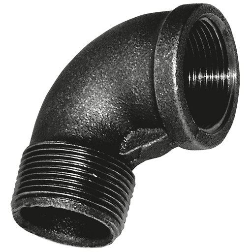 Crane 1/4" BSPT M/Fem Elbow FIG152 Black C152-14N - FluidAirFittings