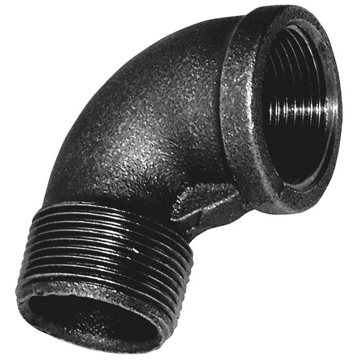 Crane 1/4" BSPT M/Fem Elbow FIG152 Black C152-14N - FluidAirFittings