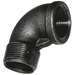 Crane 3/4" BSPT M/Fem Elbow FIG152 Black C152-34N - FluidAirFittings