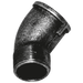 Crane 1/2" BSPT Male/Female 45° Elbow FIG156 Black C156-12N - FluidAirFittings