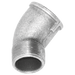 Crane 1.1/2" BSPT Male/Female 45° Elbow FIG156 Galvanised C156-112 - FluidAirFittings