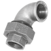 Crane 3/4" BSPT Female Union Elbow FIG261 Galvanised C261-34 - FluidAirFittings