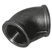 Crane 1.1/4" BSPT Female 45° Elbow FIG155 Black C155-114N - FluidAirFittings