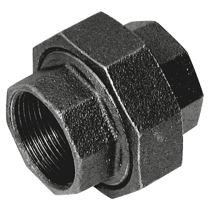 Crane 3/4" BSPT Female Equal Union FIG256 Black C256-34N - FluidAirFittings