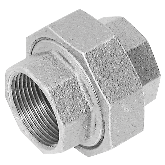 Crane 1/2" BSPT Female Equal Union FIG289 Galvanised C289-12 - FluidAirFittings