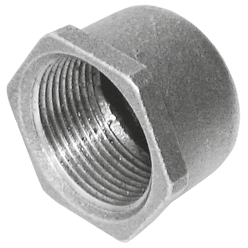 Crane 1/2" BSPT Female Blank Cap FIG185 Galvanised C185-12 - FluidAirFittings