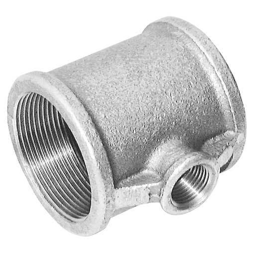 Crane 1.1/4" X 1/2" X 1.1/4" Galvanised Reducing Tee C161-114-12 - FluidAirFittings