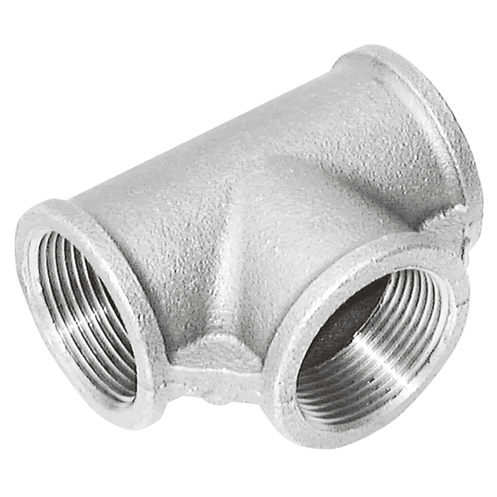 Crane 1/2" Galvanised Female Equal Tee BSPT C161-12 - FluidAirFittings