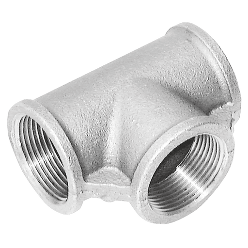 Crane 1" Galvanised Female Equal Tee BSPT C161-1 - FluidAirFittings