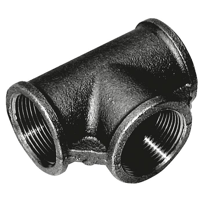Crane 4" Black Female Equal Tee BSPT C161-4N - FluidAirFittings