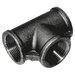 Crane 4" Black Female Equal Tee BSPT C161-4N - FluidAirFittings