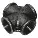 Crane 2" BSPT Equal Female Cross FIG171 Black C171-2N - FluidAirFittings