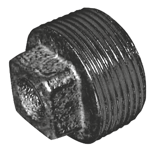 Crane 1.1/2" BSPT Male Hollow Plug FIG147 Black C147-112N - FluidAirFittings
