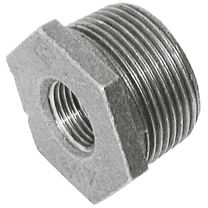 Crane 2" X 1/2" BSPT Male/Female Hex Bush Galvanised C140-2-12 - FluidAirFittings