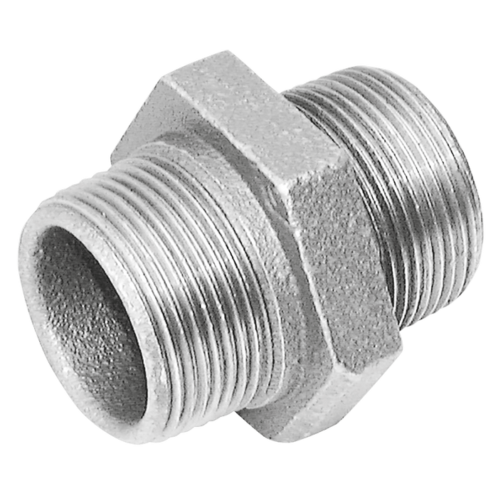 Crane 2" BSPT Male Hex Nipple FIG144 Galvanised C144-2 - FluidAirFittings