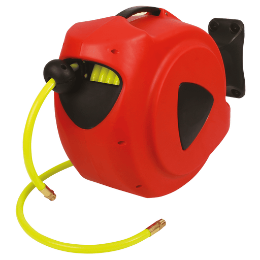 FT Pro - ZA05-15-38-HIVIS Hose Reel 3/8" X 15M 3/8" BSPT Hi-Vis - FluidAirFittings