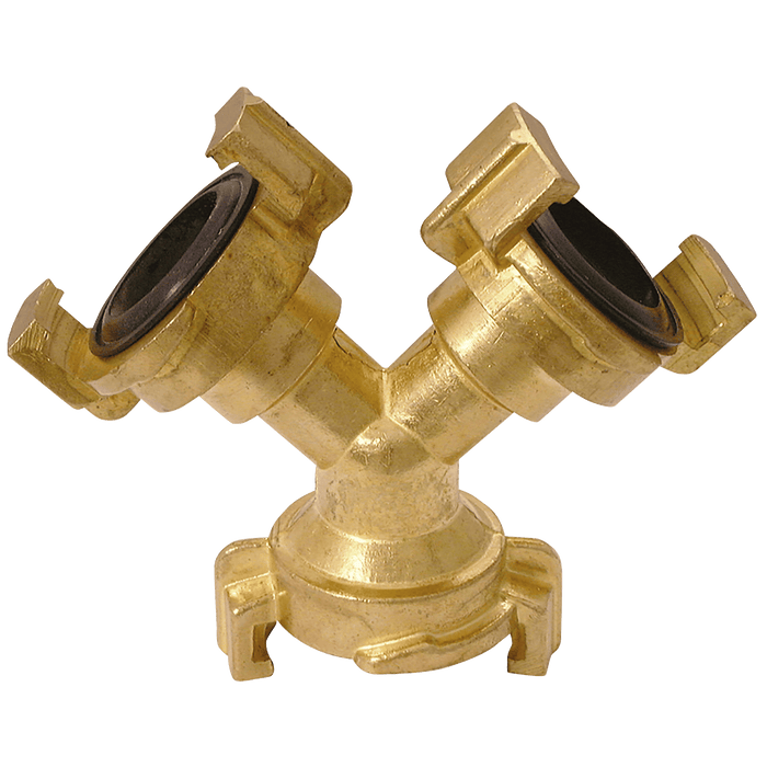 FT Pro Brass Water Coupling Triple Outlet GK-3Y - FluidAirFittings