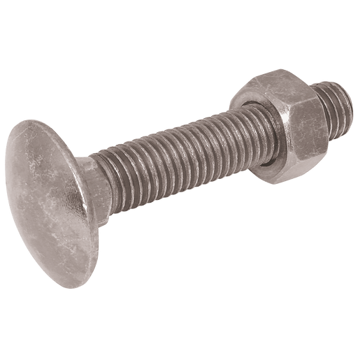 FT Pro - NBM1060 Nut and Bolt M10 X 60 Sq Rd Hex - FluidAirFittings