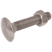 FT Pro - NBM1060 Nut and Bolt M10 X 60 Sq Rd Hex - FluidAirFittings