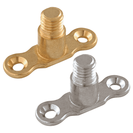 FT Pro M10 Male Backplate Brass EPS-MP10-S - FluidAirFittings