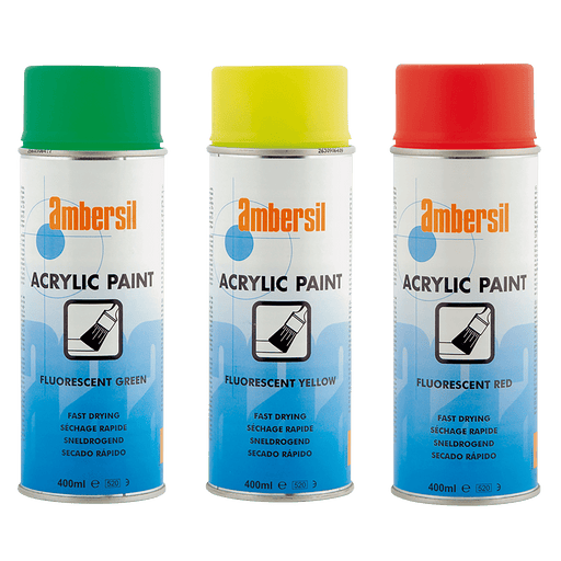 Ambersil Acrylic Paint Fluorescent Red 6180400014 - FluidAirFittings