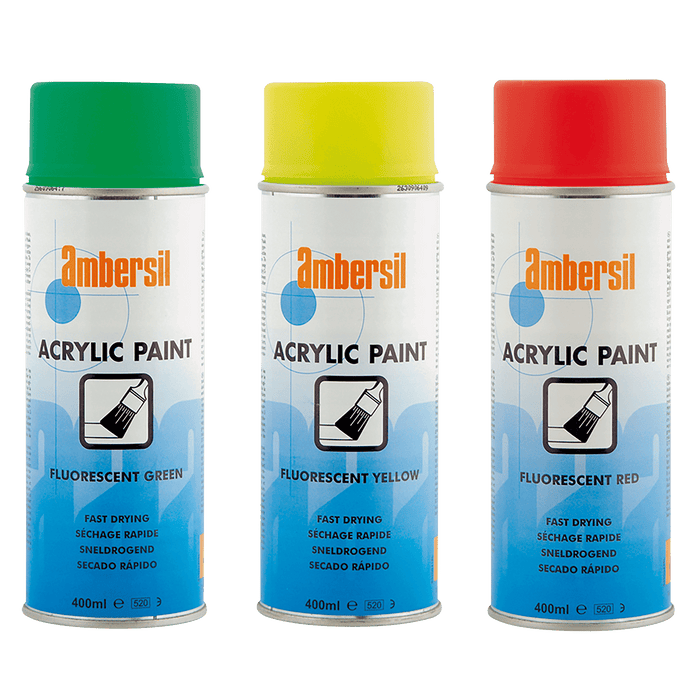Ambersil Acrylic Paint Fluorescent Red 6180400014 - FluidAirFittings