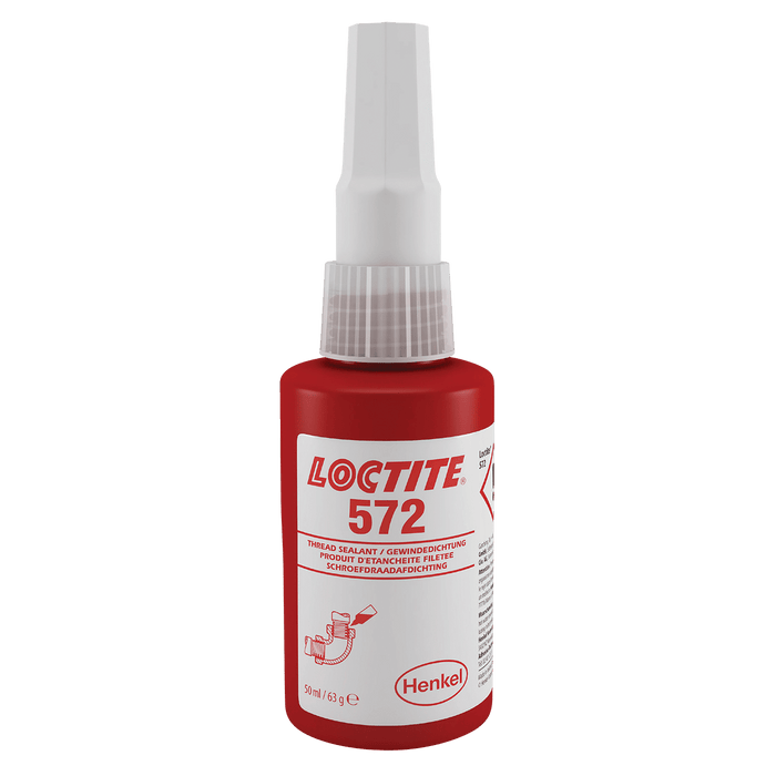Loctite 50ML 572 Low Strength Slow Cure Pipeseal LOC-229360 - FluidAirFittings