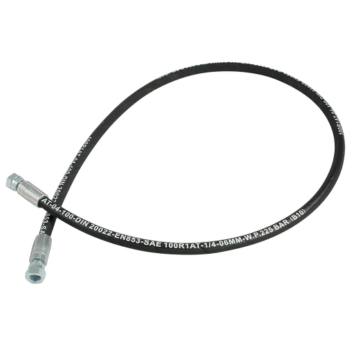 FT Pro R1 Flexible Oil Line 1/4" F/F X 1000MM 1BFF0404-1000 - FluidAirFittings