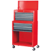 Sealey Top Chest and ROLLCAB Combi 6 Drawer Red AP2200 - FluidAirFittings