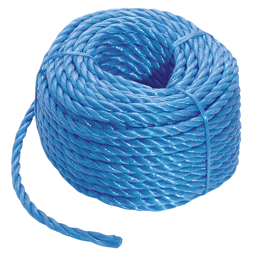 8MM BLUE POLYPROPYLENE ROPE 30MTRS COIL PP08BE - FluidAirFittings